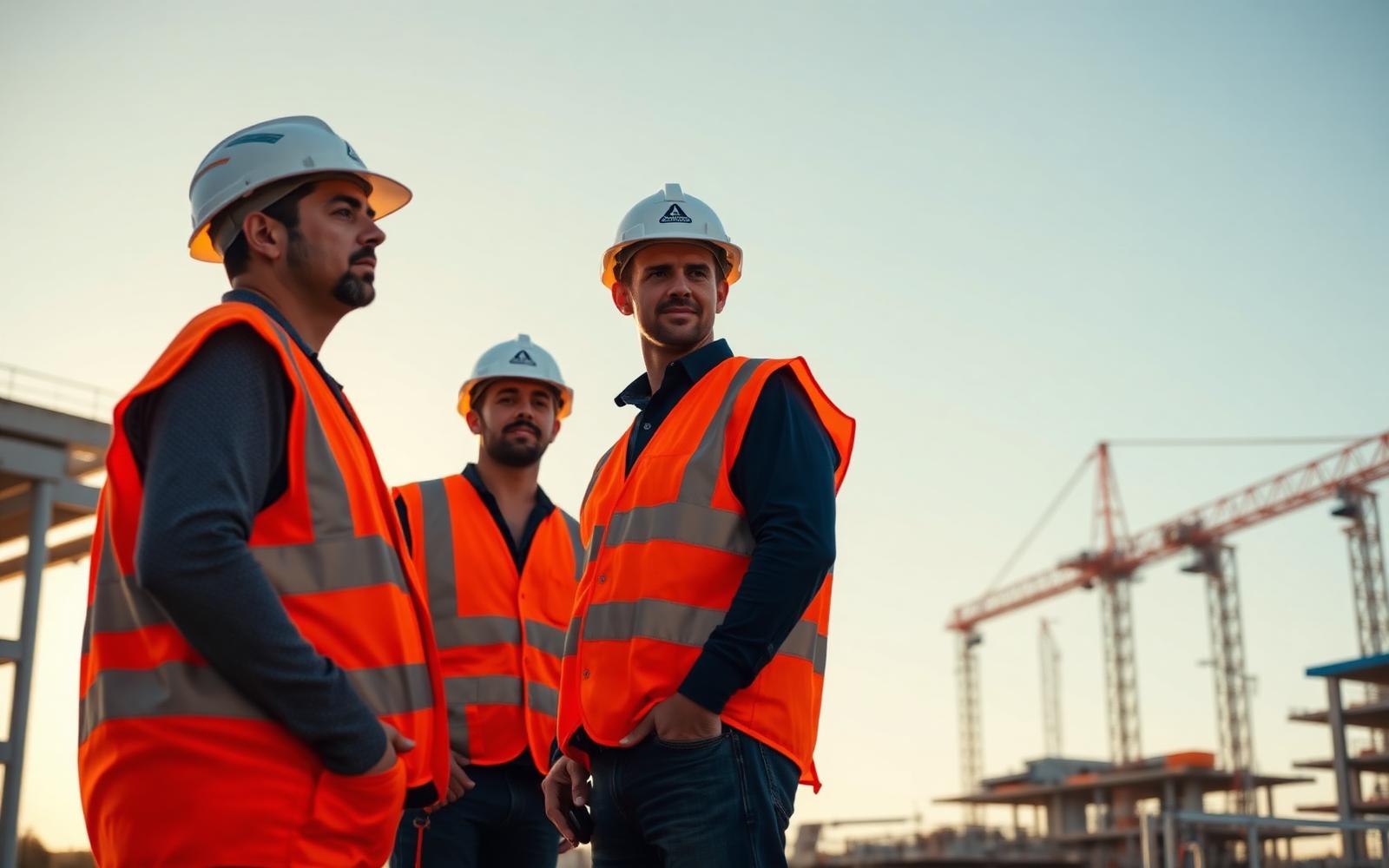 Adelaide construction workers in high-vis on site — Adelaide Labor Link labour hire